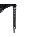 FLOGGER PATRÓN DE DIAMANTE Y MANGO DE METAL 39 CM NEGRO - LATETOBED BDSM LINE