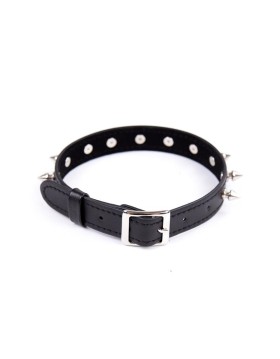 COLLAR CON PINCHOS AJUSTABLE 43 CM NEGRO - LATETOBED BDSM LINE