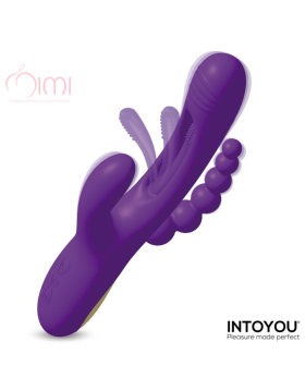 TRIYA 3 MOTORS - FLIPPING TONGUE VIBRATOR WITH ANAL BEADS