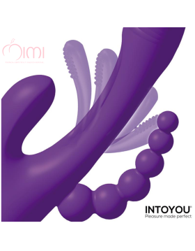 TRIYA 3 MOTORS - FLIPPING TONGUE VIBRATOR WITH ANAL BEADS