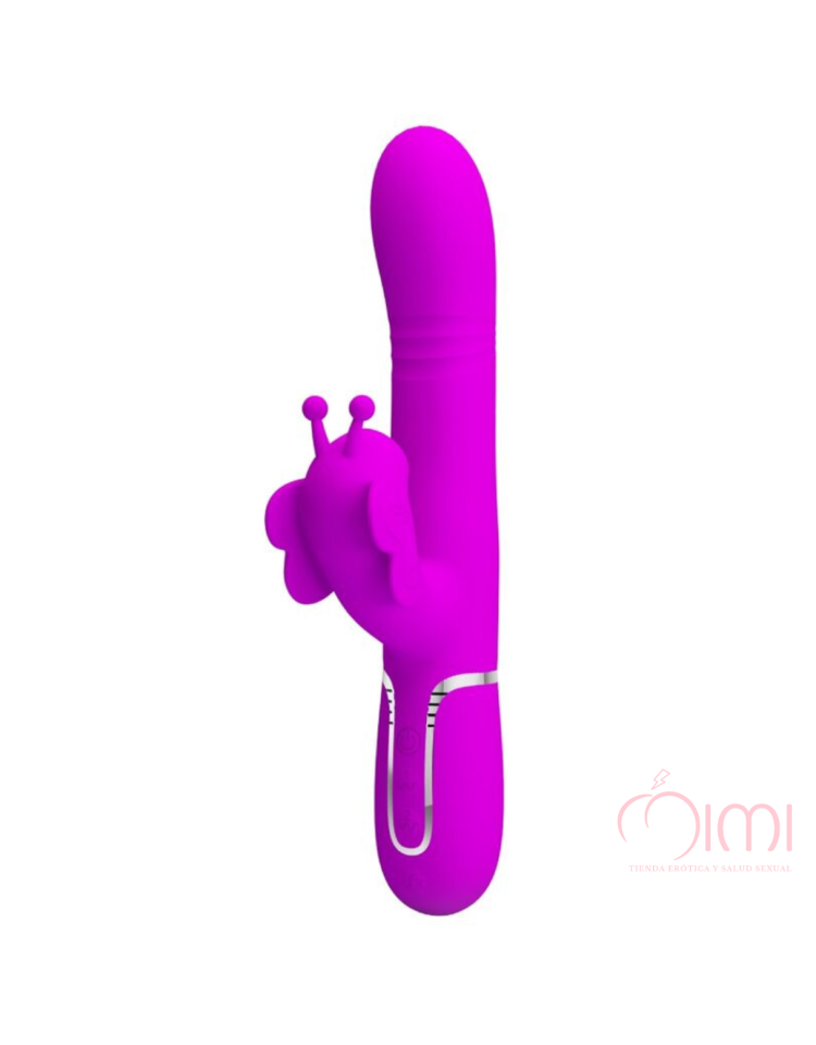 VIBRADOR MARIPOSA 4 EN 1 DE PRETTYLOVE