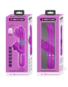 VIBRADOR MARIPOSA 4 EN 1 DE PRETTYLOVE