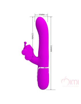 VIBRADOR MARIPOSA 4 EN 1 DE PRETTYLOVE