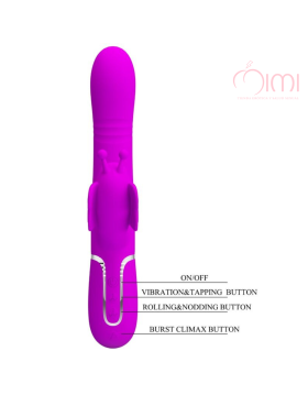 VIBRADOR MARIPOSA 4 EN 1 DE PRETTYLOVE