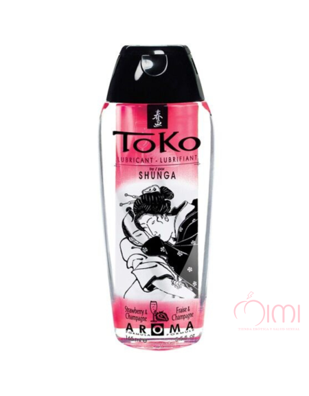 LUBRICANTE AROMA FRESAS Y CHAMPAGNE - SHUNGA TOKO