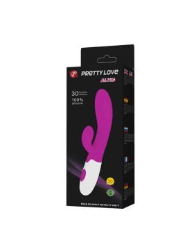 VIBRADOR CON ESTIMULADOR CLITORIS ALVIS - PRETTY LOVE FLIRTATION