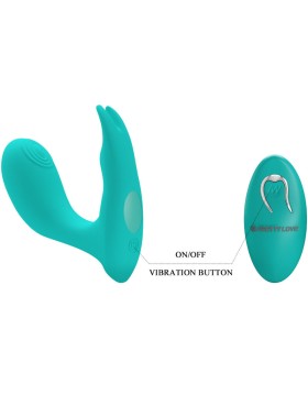 IDABELLE VIBRATION & PULSATION CONTROL REMOTO AZUL - PRETTY LOVE