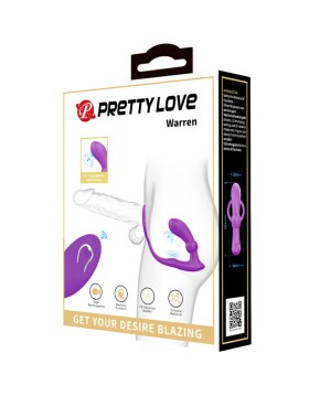 WARREN ANILLO & VIBRADOR ANAL VIOLETA - PRETTY LOVE