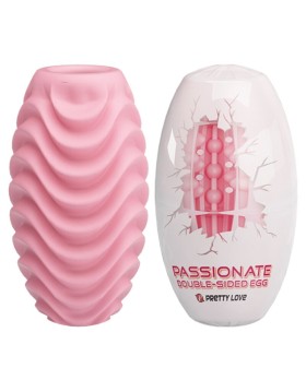 HUEVO MASTURBADOR DOBLE CARA PASSIONATE ROSA - PRETTY LOVE