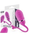 HUEVO VIBRADOR CONTROL REMOTO ODISE USB SILICONA ROSA - INTOYOU