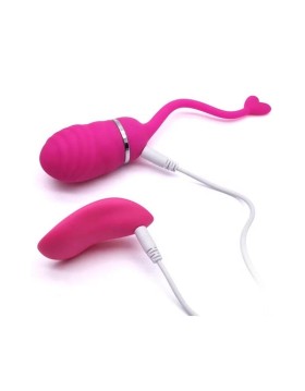 HUEVO VIBRADOR CONTROL REMOTO ODISE USB SILICONA ROSA - INTOYOU