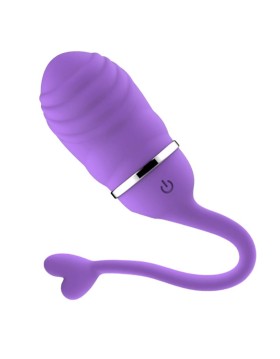 HUEVO VIBRADOR CONTROL REMOTO ODISE USB SILICONA PÚRPURA - INTOYOU