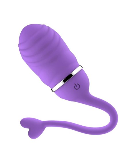 HUEVO VIBRADOR CONTROL REMOTO ODISE USB SILICONA PÚRPURA - INTOYOU