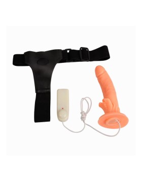 ARNÉS CON DILDO Y CONTROL REMOTO 18 CM - BAILE