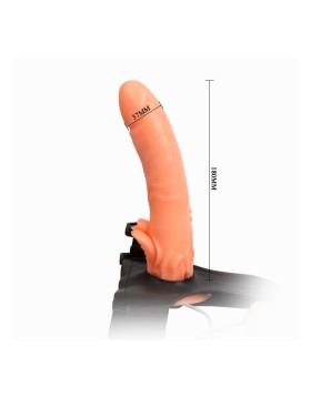 ARNÉS CON DILDO Y CONTROL REMOTO 18 CM - BAILE