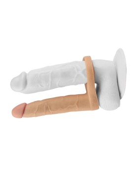 DILDO ULTRA SUAVE DOBLE PENETRACIÓN 15.8 CM - LOVETOY