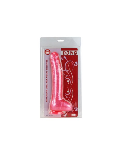 DILDO CON VENTOSA COLOR ROSA - BAILE