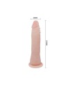 DILDO CON VENTOSA COLOR NATURAL 21 CM - BAILE