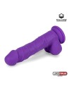 DILDO REALISTA SILICONA LÍQUIDA DUAL LAYER 20CM PÚRPURA - LIKETRUE