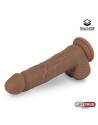 DILDO REALISTA SILICONA LÍQUIDA DUAL LAYER 21 CM BRONCEADO - LIKETRUE