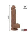 DILDO REALISTA SILICONA LÍQUIDA DUAL LAYER 21 CM BRONCEADO - LIKETRUE