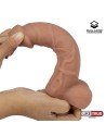 DILDO REALISTA SILICONA LÍQUIDA DUAL LAYER 20 CM - LIKETRUE