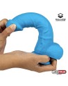 DILDO REALISTA SILICONA LÍQUIDA DUAL LAYER 20 CM AZUL de LIKETRUE