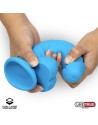 DILDO REALISTA SILICONA LÍQUIDA DUAL LAYER 20 CM AZUL de LIKETRUE