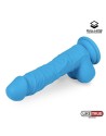 DILDO REALISTA SILICONA LÍQUIDA DUAL LAYER 20 CM AZUL de LIKETRUE