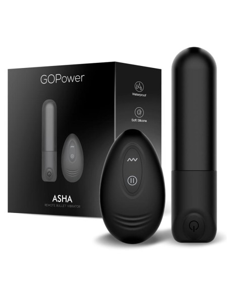 GOPOWER ASHA BALA VIBRADORA CON CONTROL REMOTO