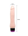 PENE VIBRADOR REALISTICO BASE ANCHA 22 CM - BAILE