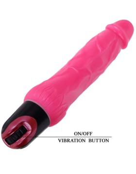 PENE VIBRADOR DAAPLY PLEASURE MULTIVELOCIDAD ROSA - BAILE