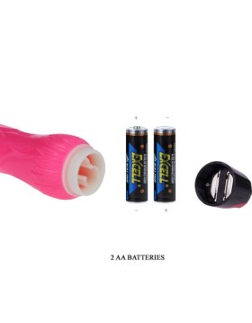 PENE VIBRADOR DAAPLY PLEASURE MULTIVELOCIDAD ROSA - BAILE