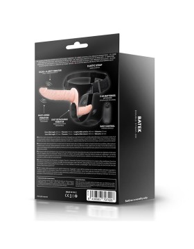 ARNÉS LATETOBED BATEK CON DILDO DOBLE DESMONTABLE, PUNTO G Y VIBRACIÓN CONTROL REMOTO