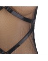 VESTIDO TRANSPARENTE CUELLO HALTER NEGRO S/M