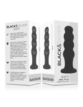 SCOTT PLUG ANAL SILICONA PREMIUM NEGRO