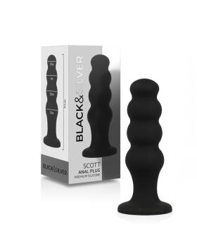 SCOTT PLUG ANAL SILICONA PREMIUM NEGRO