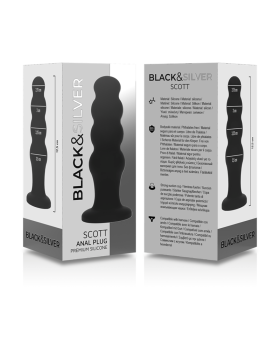 SCOTT PLUG ANAL SILICONA PREMIUM NEGRO