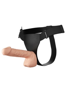 BAILE ARNÉS CON DILDO Y VIBRACIÓN 26CM