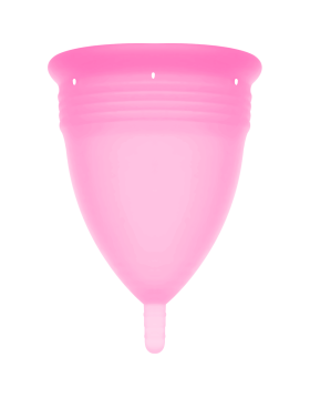 COPA MENSTRUAL FDA SILICONA ROSA - TALLA S