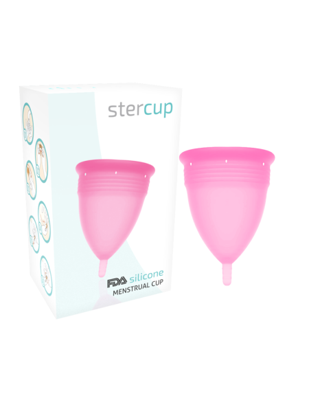 COPA MENSTRUAL FDA SILICONA ROSA - TALLA S