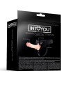 INTOYOU ARNÉS ELÁSTICO CON DILDO DE SILICONA DE 15,4 CM NATURAL