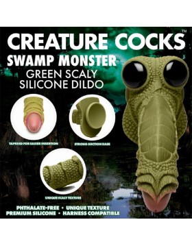 CREATURE COCKS Scaled Swamp Monster Dildo 9.4"