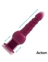 Vibrador Rocket con Thrusting Ultra Jet Thruster con Potente Ventosa