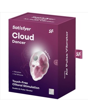 SATISFYER - CLOUD DANCER ROJO VIBRADOR AIR PULSE