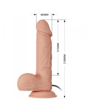 BAILE PENE VIBRADOR REALISTA 21.8CM CONTROL REMOTO