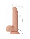 BAILE PENE VIBRADOR REALISTA 21.8CM CONTROL REMOTO