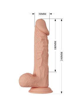 BAILE PENE VIBRADOR REALISTA 24CM CONTROL REMOTO