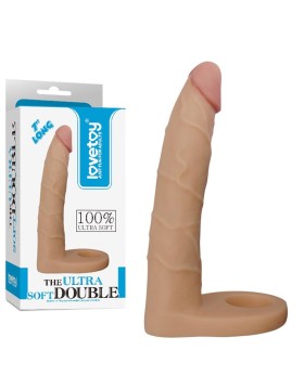 Dildo The Ultra Soft Double 7" Natural LOVETOY