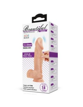 BAILE Vibrador Realista 7,6" Control Remoto